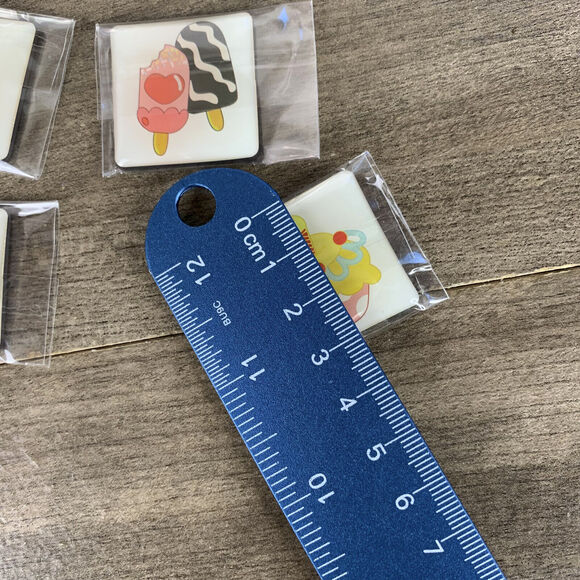 24Pcs Fridge Magnets for Whiteboard Locker Burger Fries Watermelon Cake Lollipop - Picture 6 of 6